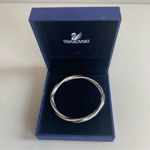 Elegant Swarovski Crystal Bangle Bracelet